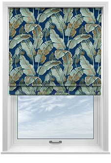 Nicobar, Blue Lagoon - Motorised Roman Blind
